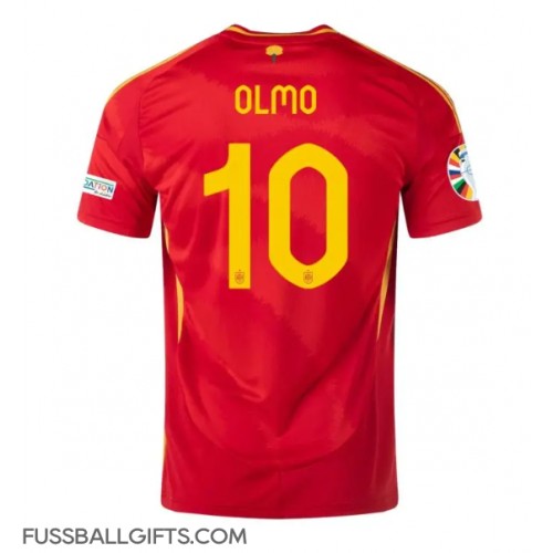 Spanien Dani Olmo #10 Fußballbekleidung Heimtrikot EM 2024 Kurzarm